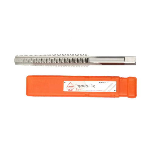 1/2-10 Left Hand Trapezoidal Thread Tap HSS For Metalworking with orange packaging for copper aluminum steel brass cast iron