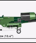 Armed Forces A-10 Thunderbolt II Warthog Aircraft Building Kit With 667 Pieces, 34cm length, 1 to 48 scale model view