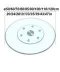Heavy Duty Lazy Susan Turntable Plate With Clear Glass Top, large sizes 20-47in, aluminum bearing, 360 degree rotation