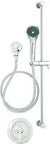 SentinelPro No-Fuss Trim And Shower Package With Hand Shower, 30 Inch Slide Bar, Mounting Post, Hose, And Valve Trim Polished Chrome