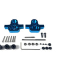 Aluminum Alloy Transfer Box Upgrade For RC Cars Fits MN98 MN99s WPL D90 MN91 MN96 C14 C24 4WD 6WD 370 Models, blue aluminum parts