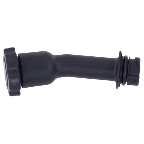 Side view of Engine Oil Filler Tube With Cap Assembly For Chevy Silverado S10 Blazer Avalanche Tahoe Cadillac Escalade GMC