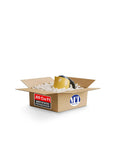 Eco Friendly Off White Plant Based Packing Peanuts Bulk Void Fill Padding For Fragile Moving Supplies Heavy Duty Cushion in a box.