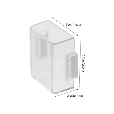 Heavy Duty Push Button Guard Cover Protector For Industrial Machines 50x40x20mm transparent shield with dimensions