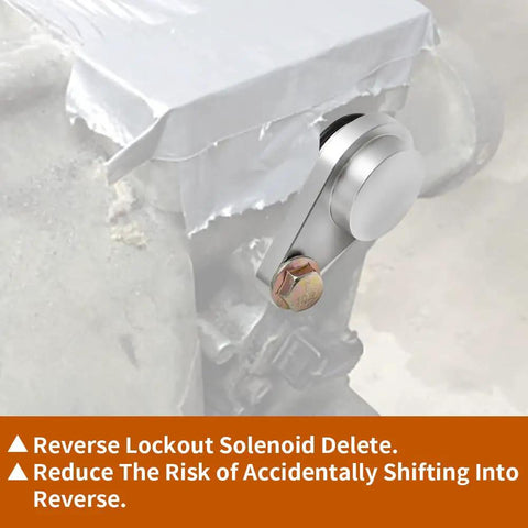 Reverse Lockout Solenoid Delete Kit for T56 and TR6060 Transmissions, CNC Machined Aluminum, Secure Clip Design, Dual Spring System with Standard and Soft Springs, Adjustable Resistance for Custom Shifts, Easy Install, Performance Upgrade on transmission