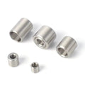 Top Shelf Stainless Steel Sleeve Bushing Built Tough For Rough Jobs Featuring Wear Resistant Finish And Precision Inner Guide Dimensions set of four sizes.