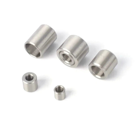 Top Shelf Stainless Steel Sleeve Bushing Built Tough For Rough Jobs Featuring Wear Resistant Finish And Precision Inner Guide Dimensions set of four sizes.