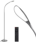 Bright LED Floor Lamp With 12W 1080LM Dimmable Adjustable Gooseneck Reading Light Four Color Temperatures Remote And Touch Control