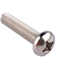 1/4-20 x 1-1/4 Pan Head Phillips Machine Screw In 304 Stainless Steel, Fully Threaded, Corrosion-Resistant