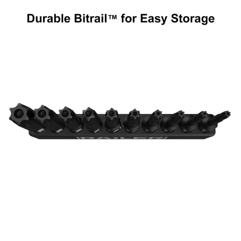 Security TORX Bit Set For Impact Drivers, 2 Inch S2 Steel Bits With Manganese Phosphate Coating, captured on Bitrail for storage