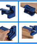 Woodworking trimmer clamp by Amazon; blue double-cutter edge-trimming tool for furniture.