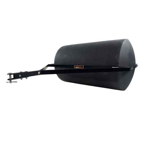 Tow Behind Lawn Roller 690 Lb Capacity With Easy Turn Plug, 36 Inch Wide Poly Drum, Flat Black Finish For Big Yards, Quick Fill And Empty Design