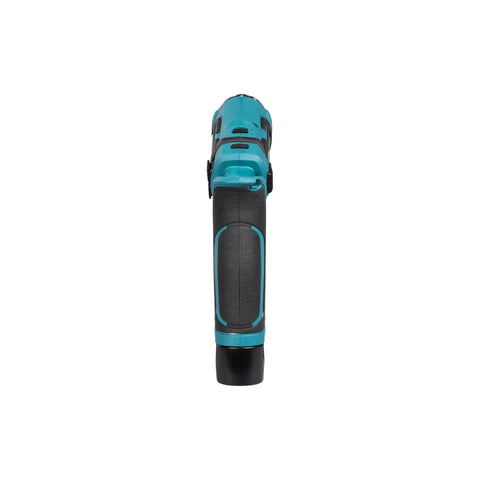 Super Compact Cordless Pencil Drill Offering Slick Ratchet Action And 21 Position Torque Control Built Tough For Cramped Spaces And Weekend Repair Work Lightweight Body With Handy Led Lamp from the front view.