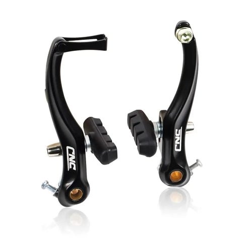 Dope Front And Rear V Brake Set For Mountain Bikes With Cantilever Design Black 55 Millimeter Long Pads All Aluminum