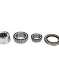 Heavy Duty 6000 Lbs Trailer Brake Drum Kit components including bearings and seals in various sizes made of durable steel.