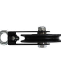 Side view of 88Mm Cable Pulley Wheel with Heavy Duty Nylon Bearing for gym pulley systems, black finish, smooth rotation part