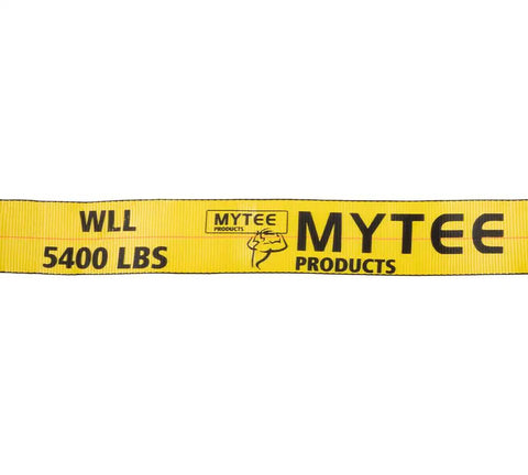 Hella Tough Ratchet Tie Down Straps With Flat Hooks Four Inch Wide Thirty Foot Long Yellow Polyester Webbing 16200 Lbs Breaking Strength To Cruise With Confidence Hauling Heavy Loads Across States Four Pack displayed on yellow strap with WLL 5400 LBS.