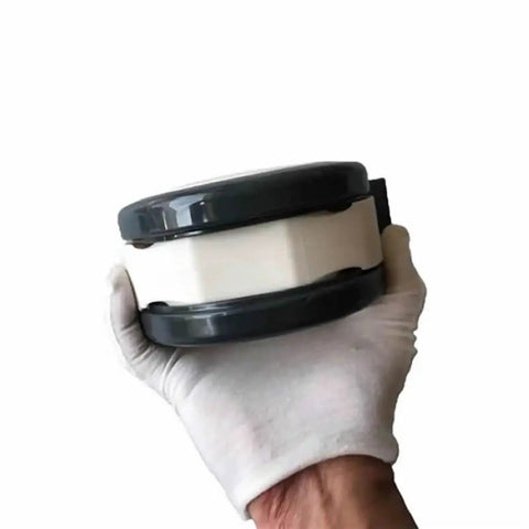 Person holding 5 Inch Medical Caster Wheels With M12x25 Screw Bearing Brake For Hospital Cart And Hospital Bed Heavy Duty Silent Load