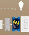 Smart Wall Plate Bracket for Pico Remote Mount Kit No Wiring Required 3 Way Setup For Caseta Dimmers And Switches diagram