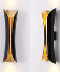 Modern Metal Curl Wall Sconce Lights For Indoor Spaces Dope Look Decorative Lamps For Pathways Staircases Bedrooms Balconies