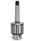 Heavy Duty 40 Steel Drill Chuck With MTA3 B22 Handle, 5 to 20mm clamping range, for industrial drilling and heavy machine tools.