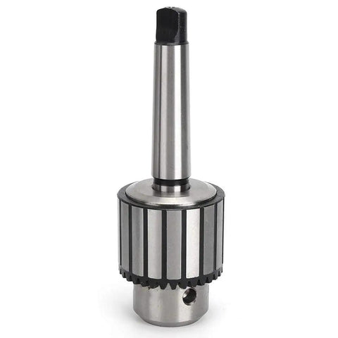 Heavy Duty 40 Steel Drill Chuck With MTA3 B22 Handle, 5 to 20mm clamping range, for industrial drilling and heavy machine tools.