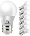 A15 Refrigerator LED Bulbs 40W Equivalent 5.5W Dimmable No Flicker No Noise Daylight 5000K E26 Base ULListed Energy Saving Kitchen Light 6 Pack