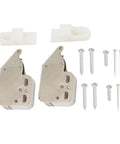 Spring Loaded Mini Tip Latch Set For Caravan Boat RV Cupboard And Cabinet Doors, Push To Close Metal Lock Catch, 2-pack