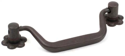 Heavy Duty Olde Iron Cabinet Pull With Badass Rustic Farmhouse Charm And Sweet Slide Action For Kitchen Drawers Bathroom Vanities And Entryways In Top Tier American Hardware Standards, 4.75 inch size.
