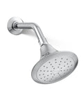 Forté 2.0 GPM Showerhead With Katalyst Spray, Single Function Low Flow Upgrade That Delivers Big Shower Pressure, Eco Friendly Water Saver, Vibrant Brushed Nickel Finish, mounted side view