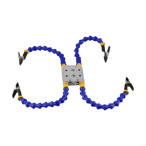 Versatile Third Hand Welding Table Clamp With Flexible Arms For Soldering Projects And Precision Hold Down Assembly Work to secure small parts.