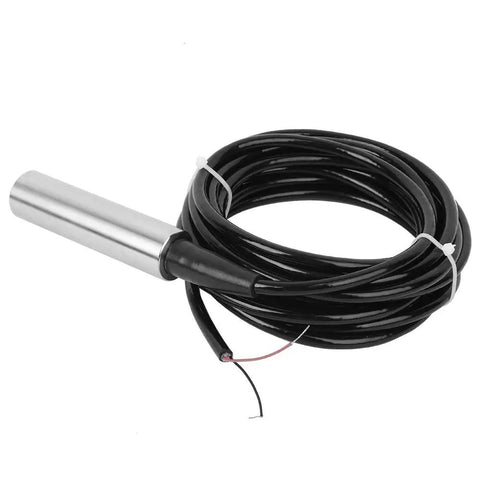 Submersible Water Level Sensor 4 To 20 mA Output 24V DC 0 To 10 Volts Analog Level Transmitter TL 136 with cable coiled view.