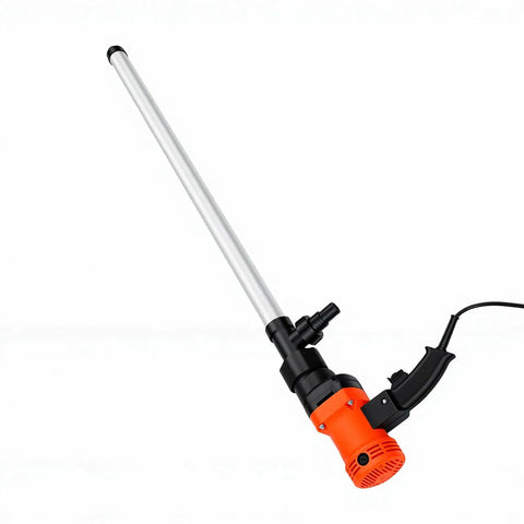 High Speed Electric Oil Transfer Pump With 90Cm Tube Sucks Fuel Kerosene Milk And Water Fast 60 To 75Lpm Portable Submersible Motor For Quick Work On Go With Us Plug Included