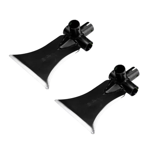 Heavy Duty Manganese Steel Garden Shovel Set For Landscaping And Outdoor Cleanup, 2 Flat Blade Shovels for Weeding and Dirt Removal