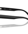 Kid Sized Warren Rectangular Sunglasses Black Frame Dark Green Lenses 49 Millimeter XX Small For Narrow Faces side view
