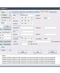 Software interface for Beefy Long Range UHF RFID Reader With 9 dBi Circular Antenna, 902-928 MHz, network configuration screen.
