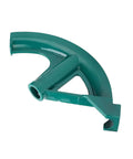 Heavy Duty Manual Conduit Bender For 3/4 Inch EMT Steel And Copper Pipe With Ergonomic Cast Iron Handle close-up of green bender gear.