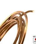 Square Bare Copper Wire 99.9 Percent Pure Dead Soft 20 Gauge Bright Finish 25 Feet Long CDA 110 for Jewelry and Crafts