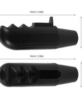 10 Piece Steel Cutter Short Handle Switch Accessory Plastic Bracket Kit With Anti Slip Contoured Grips Replacement Hammer Handle Bracket Durable Non Slip Handle Set For Smooth Control, 14cm black handle side view