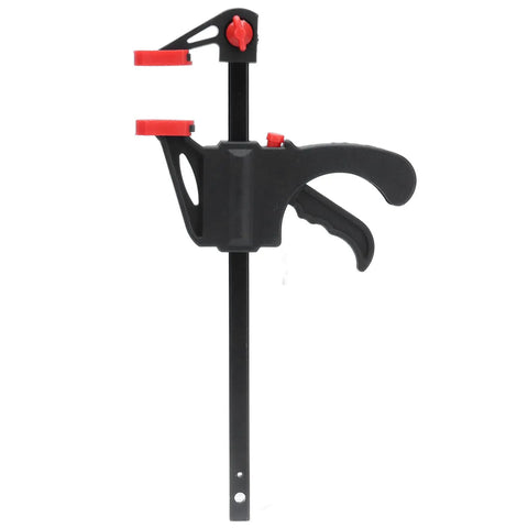 Heavy Duty Pipe Clamp For Woodworking With One Handed Trigger Quick Release And High Hardness Resin And A3 Steel Construction side view