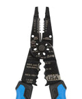 Pro Grade Long Nose Wire Stripper And Crimp Tool For 10 To 20 AWG Solid And 12 To 22 AWG Stranded Wire, Heavy Duty Electrician Tool