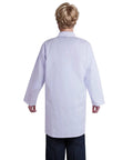 Back view of Unisex Scientist Doctor Costume Kit With White Lab Coat, Stethoscope, And Accessories For Halloween, Realistic Medical Look For Adults