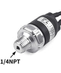 Close-up of High Flow 120 To 150 PSI Air Pressure Switch for 12V and 24V Compressors with 1/4 inch NPT fitting.
