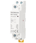 Beefy 110V AC 2 Pole Contactor With 2NO Normally Open Contacts, 25A Rating, Dual Circuit DIN Rail Mount For HVAC, Motors, Pumps And Lighting Control, Model BCT 25 20 110VAC