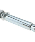 Killer Quality Steel Bollard Mounting Kit For Zero Hassle Concrete Install With Hella Strong Three Quarter By Four Inch Anchor Bolts Four Piece Set Built Like A Tank Outdoor Security Setup, showing heavy-duty steel bolt with nut.