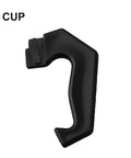 Black Coffee Pot Handle Replacement Fits 1 Cup to 12 Cup Moka Pots Stovetop Espresso Makers Easy Install for Percolators Turkish Coffee Pots Kitchen Accessory, 3 cup size, plastic material