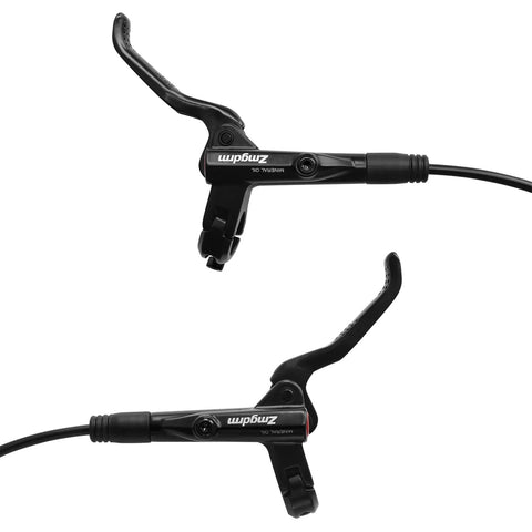 ZTZ 4-piston MTB hydraulic brake lever set, pair of black levers with cables for disc brakes