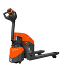 Heavy Duty Tory 3300 Lb Full Electric Pallet Jack With Long Battery Life showing multifunction handle and control features.