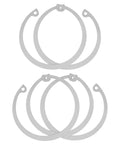 C Shaped Retaining Ring Set Five Piece Stainless Steel Snap Rings For Grooved Shafts And Studs Internal Circlip Assortment Kit Durable