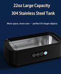 Beast Mode Ultrasonic Jewelry Cleaner 48KHz 22oz Upgraded 2025 Model with 304 stainless steel tank and controls